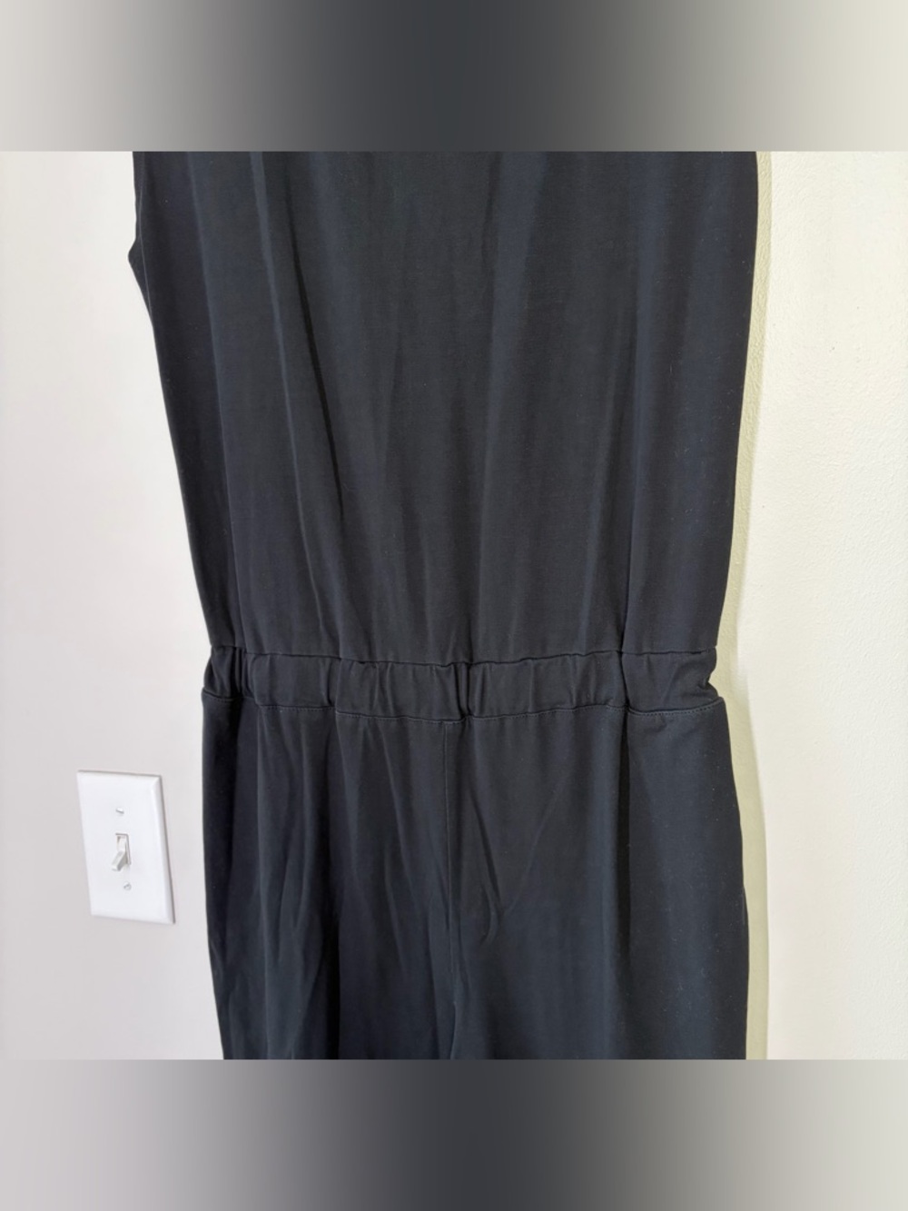 Stefanel Black Cotton Jumpsuit - Picture 2 of 14